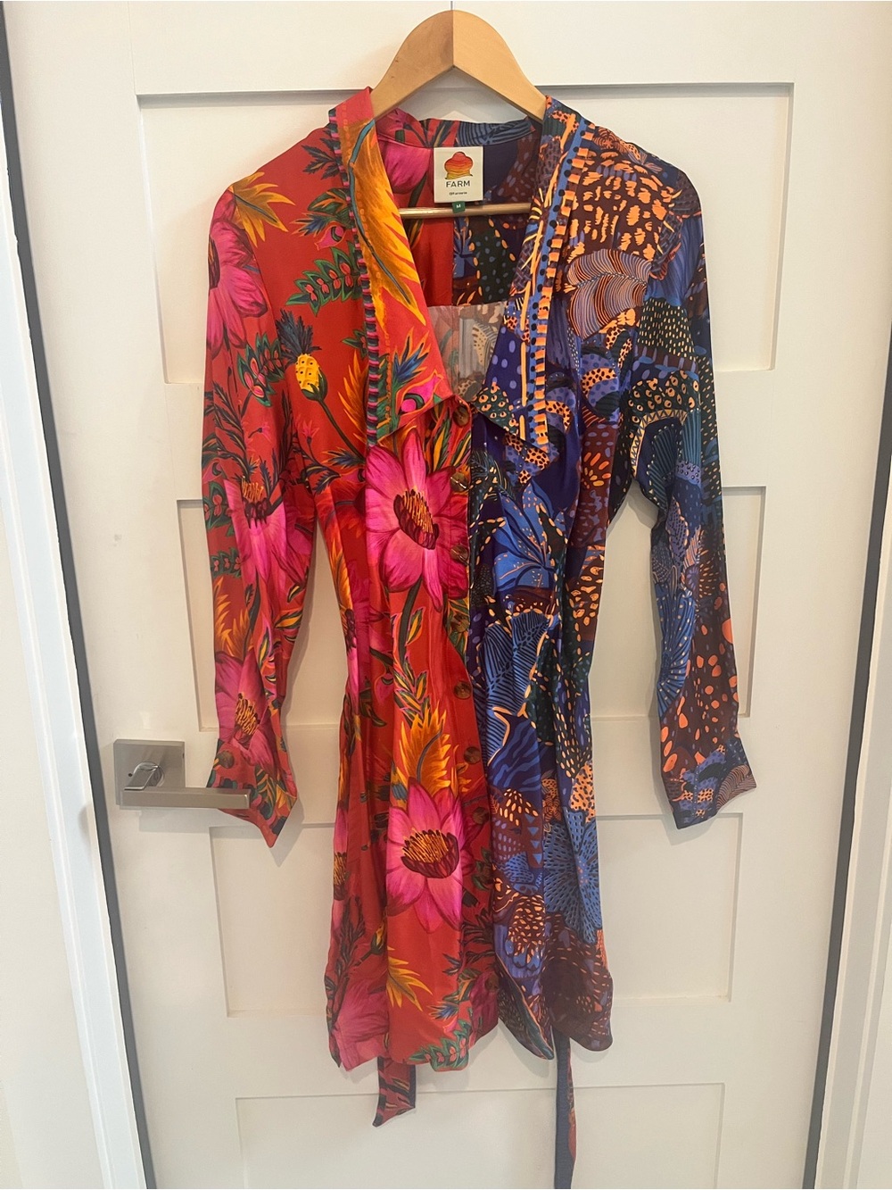 FARM Rio Mixed Print Chemise Dress - *tailored* - Picture 3 of 6